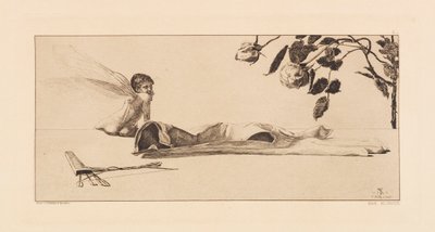 Opus VI, fra Paraphrase on the Finding of a Glove, 1881. av Max Klinger