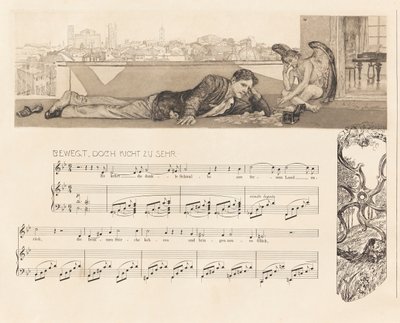 Opus XII, Brahms fantasi, 1894. av Max Klinger