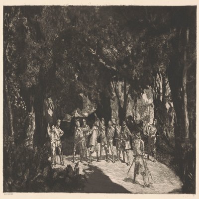 Simplicius blant soldatene av Max Klinger