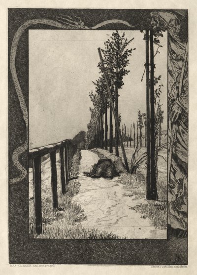 Vom Tode I, (Opus II, 1889) nr. 4 av Max Klinger