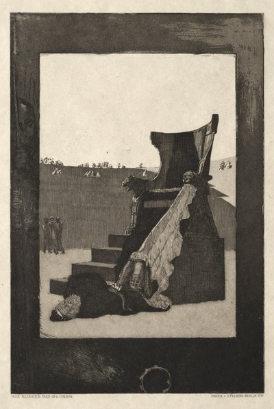 Vom Tode I, (Opus II, 1889) nr. 6 av Max Klinger