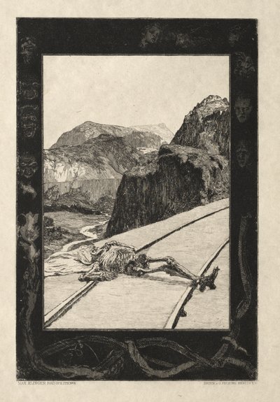 Vom Tode I, (Opus II, 1889) nr. 8 av Max Klinger