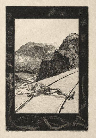 Her er Tode I, Opus I, 1889 nr. 8. av Max Klinger