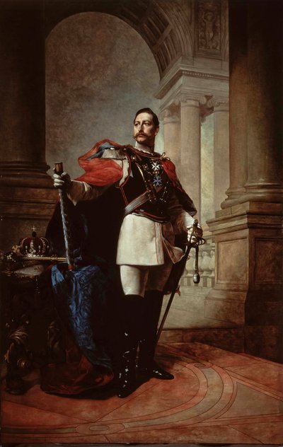 Portrett av den tyske keiseren Wilhelm II 1859-1941, kongen av Preussen, 1904. av Max Koner