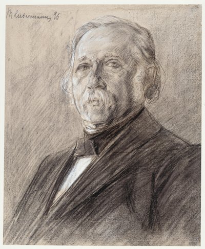 Portrett av Theodor Fontane av Max Liebermann