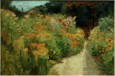 Blomsterbusker i Wannsee-hagen av Max Liebermann