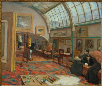 Kunstnerens atelier av Max Liebermann