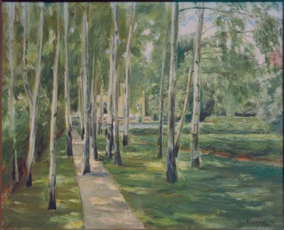 Bjørkealléen i Wannsee-hagen mot vest av Max Liebermann