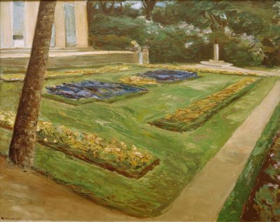 Blomsterterrassen i Wannsee-hagen mot nordvest av Max Liebermann