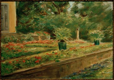 Blomsterterrassen i Wannsee-hagen mot nordvest av Max Liebermann