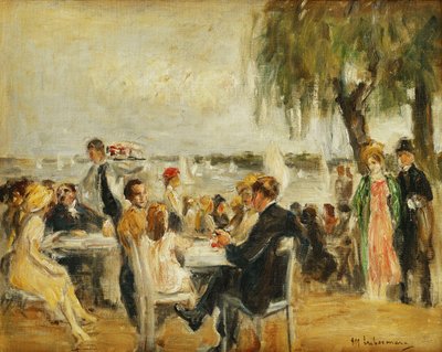 Garden Cafe på Elben, 1902 av Max Liebermann