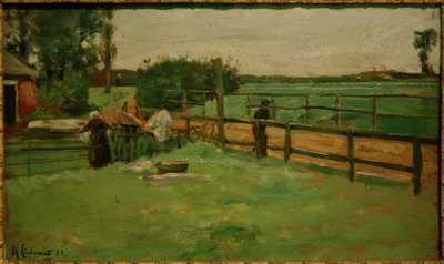 Homestead på Dorfstrasse - The Pale One av Max Liebermann