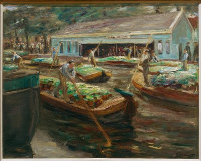 Grønnsaksmarked i Delft av Max Liebermann