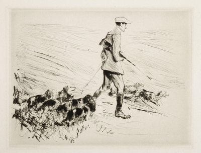 Jeger med hunder av Max Liebermann