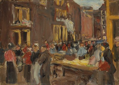 Jødisk kvarter i Amsterdam; Judengasse i Amsterdam, Ecke Jodenbreestraat, 1905 av Max Liebermann