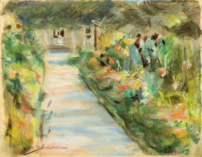 M.Liebermann, Blomstrende hage av Max Liebermann