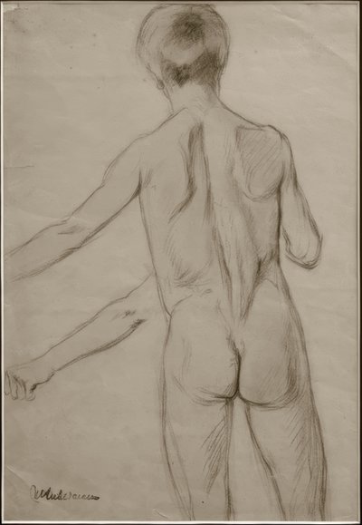 M.Liebermann, studie for maleriet Bathing Boys av Max Liebermann