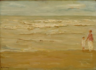 Seascape - strand og innsjø av Max Liebermann