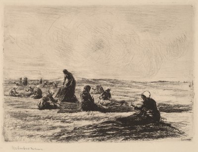 Mending the Nets av Max Liebermann