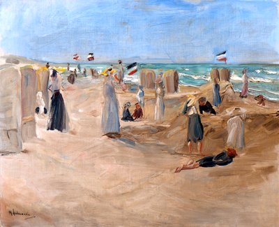 På stranden i Noordwijk, 1908. av Max Liebermann