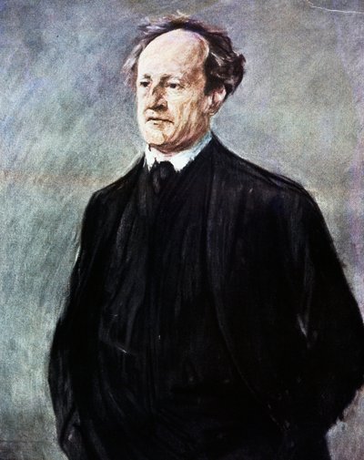 Portrett av Gerhart Johann Robert Hauptmann (Obersalzbrunn, i dag Szczawno-Zdroj1862 - Agnetendorf av Max Liebermann