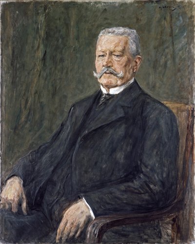 Portrett av Paul von Hindenburg av Max Liebermann