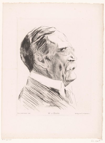 Portrett av Wilhelm von Bode W.v.Bode (tittel på objekt) av Max Liebermann