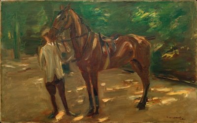 Brudgommen med hest av Max Liebermann