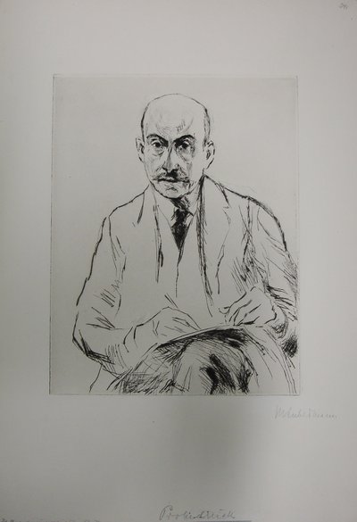 Selvportrett i en alder av 70 av Max Liebermann