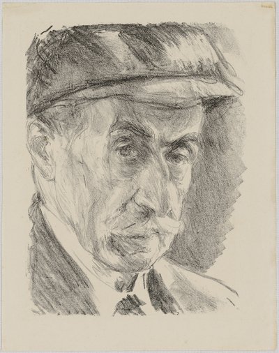 Selvportrett med lue av Max Liebermann