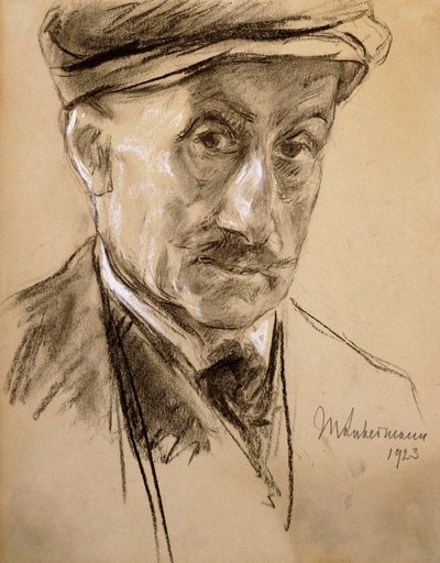 Selvportrett, 1923 av Max Liebermann