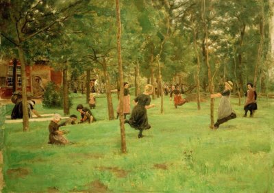 Lekende barn av Max Liebermann