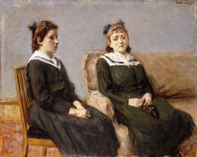 The Two Sisters skinn; The Two Sisters Leather, 1911 av Max Liebermann