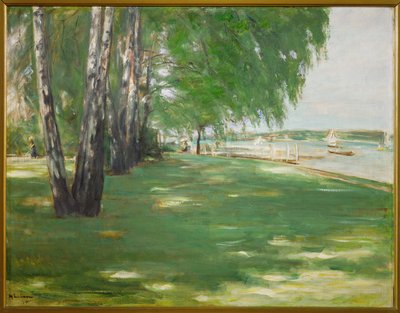 Kunstnerhagen i Wannsee, Berlin (olje på lerret) av Max Liebermann