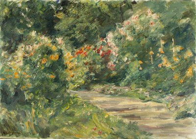 Wannsee Garden, ca. 1920-29 (olje på lerret) av Max Liebermann