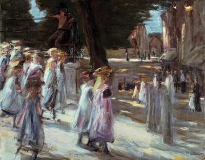 Vei til skolen i Edam av Max Liebermann