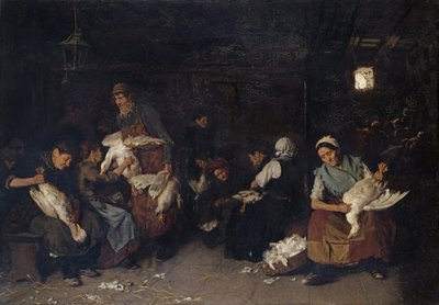 Kvinner som plukker gjess, 1872 av Max Liebermann