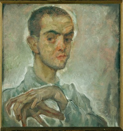 Maleren Egon Schiele (maleri på lerret) av Max Oppenheimer