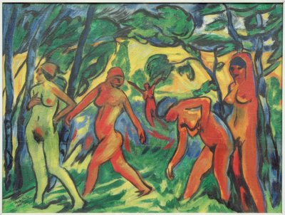 Blå dag (rundedans for kvinner) av Max Pechstein