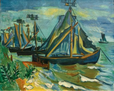 Keitel-båter i Nidden av Max Pechstein