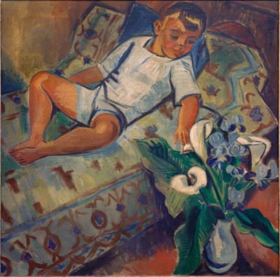 Liggende gutt av Max Pechstein