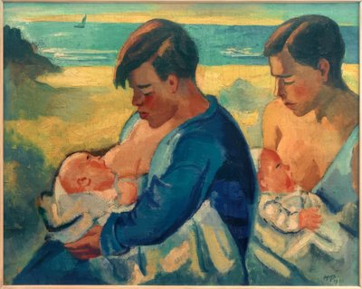 Omsorgsfulle mødre av Max Pechstein
