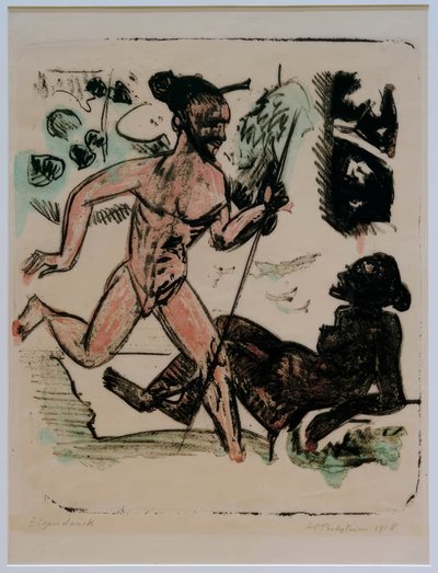 Palau III (Läufer und Akt) von Max Pechstein