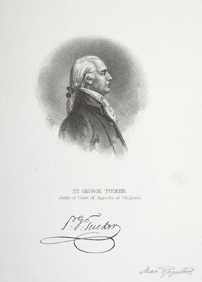 St. George Tucker, dommer ved lagmannsretten i Virginia av Max Rosenthal