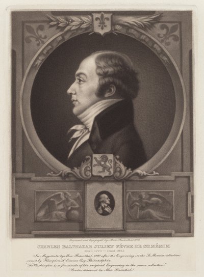 Charles Balthazar Julien Févret de Saint-Mémin av Max Rosenthal, after Charles B. J. Févret de Saint Mémin