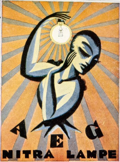 AEG Nitra-lamper av Max Schwarzer