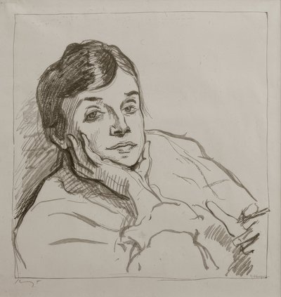 M.Slevogt, Nini Slevogt, kunstnerens kone av Max Slevogt