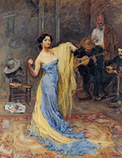 Portrett av danseren Marietta di Rigardo av Max Slevogt
