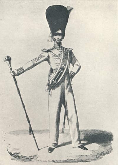 17. regiment, trommemajor 1830, 1830 1909 av Maxim Gauci