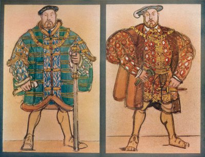 Kostymedesign for Henry VIII Theatre De Lopera, Paris, 1920, c1920, 1923 av Maxime Pierre Jules Dethomas